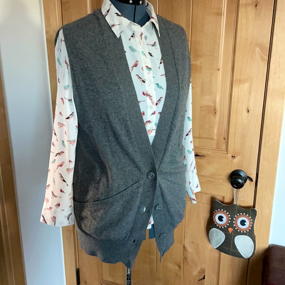 Long Vest 100% Cashmere - L - Picture 6 of 11